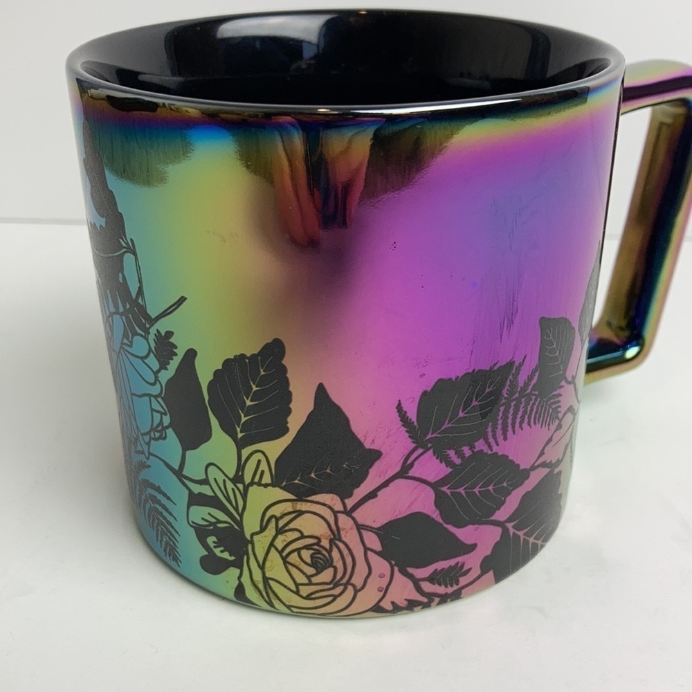 Starbucks 2020 NWT Iridescent Autumn Rose Coffee Cup Mug Rare Collectible Oil